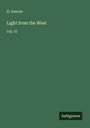 H. Simcoe: Light from the West, Buch