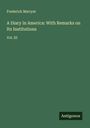 Frederick Marryat: A Diary in America: With Remarks on Its Institutions, Buch
