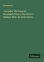 Anonymous: Journal of the House of Representatives of the State of Indiana, 1836-37, 21st session, Buch