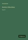 Anonymous: Bentley's Miscellany, Buch