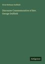 Divie Bethune Duffield: Discourse Commemorative of Rev. George Duffield, Buch