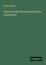 Heinrich Blase: Geschichte des Plusquamoerfekts im Lateinischen, Buch