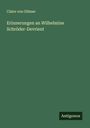 Claire Von Glümer: Erinnerungen an Wilhelmine Schröder-Devrient, Buch