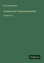 Karl Umpfenbach: Lehrbuch der Finanzwissenschaft, Buch