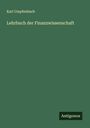 Karl Umpfenbach: Lehrbuch der Finanzwissenschaft, Buch