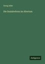 Georg Adler: Die Sozialreform im Altertum, Buch