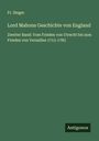 Fr. Steger: Lord Mahons Geschichte von England, Buch