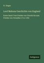 Fr. Steger: Lord Mahons Geschichte von England, Buch