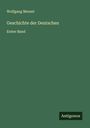 Wolfgang Menzel: Geschichte der Deutschen, Buch