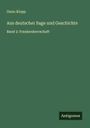 Onno Klopp: Aus deutscher Sage und Geschichte, Buch