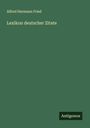 Alfred Hermann Fried: Lexikon deutscher Zitate, Buch