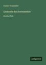 Gustav Holzmüller: Elemente der Stereometrie, Buch