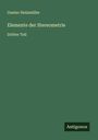 Gustav Holzmüller: Elemente der Stereometrie, Buch