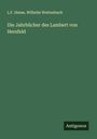 L. F. Hesse: Die Jahrbücher des Lambert von Hersfeld, Buch