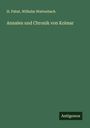 H. Pabst: Annalen und Chronik von Kolmar, Buch