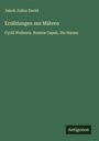 Jakob Julius David: Erzählungen aus Mähren, Buch