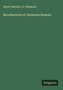 Albert Dietrich: Recollections of Johannes Brahms, Buch