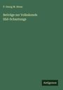 P. Georg M. Stenz: Beiträge zur Volkskunde Süd-Schantungs, Buch