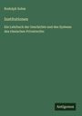 Rudolph Sohm: Institutionen, Buch
