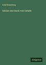 Adolf Rosenberg: Adrian und Isack van Ostade, Buch