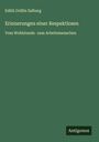 Edith Gräfin Salburg: Erinnerungen einer Respektlosen, Buch