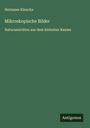 Hermann Klencke: Mikroskopische Bilder, Buch