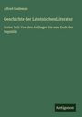 Alfred Gudeman: Geschichte der Lateinischen Literatur, Buch