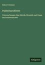 Hubert Grimme: Psalmenprobleme, Buch