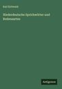 Karl Eichwald: Niederdeutsche Sprichwörter und Redensarten, Buch