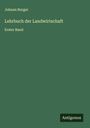 Johann Burger: Lehrbuch der Landwirtschaft, Buch