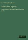 Karl Gottlieb Bretschneider: Handbuch der Dogmatik, Buch