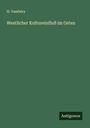 H. Vambéry: Westlicher Kultureinfluß im Osten, Buch