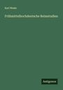 Karl Wesle: Frühmittelhochdeutsche Reimstudien, Buch