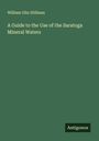 William Olin Stillman: A Guide to the Use of the Saratoga Mineral Waters, Buch