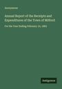 Anonymous: Annual Report of the Receipts and Expenditures of the Town of Milford, Buch