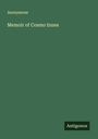 Anonymous: Memoir of Cosmo Innes, Buch