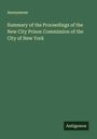 Anonymous: Summary of the Proceedings of the New City Prison Commission of the City of New York, Buch