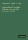 Friedrich Becker: Litthauische und Preußische Volkssagen nach zum Theil unbenutzten Quellen, Buch