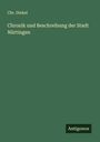 Chr. Dinkel: Chronik und Beschreibung der Stadt Nürtingen, Buch