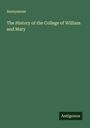 Anonymous: The History of the College of William and Mary, Buch