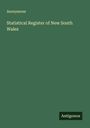 Anonymous: Statistical Register of New South Wales, Buch