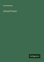 Anonymous: Sacred Poems, Buch
