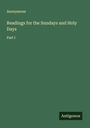 Anonymous: Readings for the Sundays and Holy Days, Buch