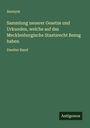 Anonym: Sammlung neuerer Gesetze und Urkunden, welche auf das Mecklenburgische Staatsrecht Bezug haben, Buch