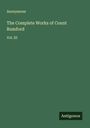 Anonymous: The Complete Works of Count Rumford, Buch
