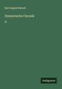 Karl August Barack: Zimmerische Chronik, Buch
