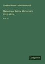 Clemens Wenzel Lothar Metternich: Memoirs of Prince Metternich 1815-1829, Buch