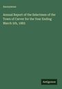 Anonymous: Annual Report of the Selectmen of the Town of Carver for the Year Ending March 5th, 1883, Buch