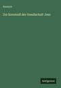 Anonym: Zur Kenntniß der Gesellschaft Jesu, Buch