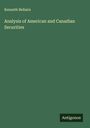 Kenneth Bellairs: Analysis of American and Canadian Securities, Buch